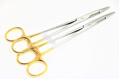 6.5 "Olsen Hegar Needle Holder TC إدراج + الذهب مقبض عالية الجودة من الألمانية غير القابل للصدأ 3EA (Cynamed) in Kuwait