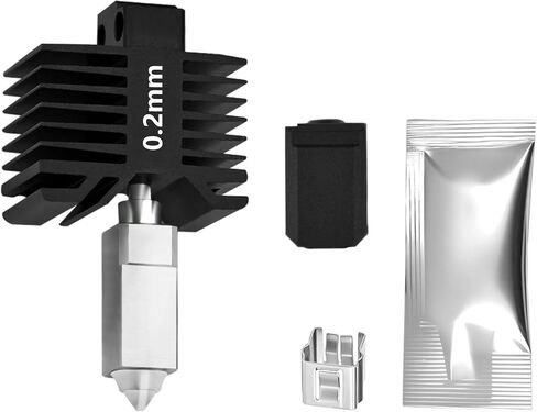Upgrade 0.2mm Steel Hotend Kit For Bambu Lab X1C ، P1 Series ، 3D Printer 300 ℃ درجة حرارة عالية جميعها مجموعة فوهة Desige Hot End لـ P1P ، P1P in Saudi Arabia