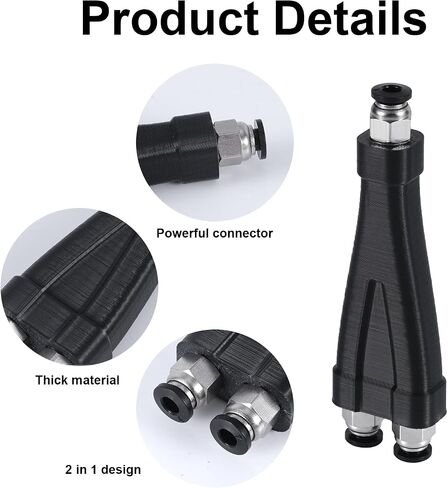 2-in-1 PTFE Adapter for Bambu Lab, Premium Tubing Connectors Feeding Modules Filament Tube Expansion Port Fit for P1S/P1C/X1C/X1E 3D Printer Accessories in Saudi Arabia