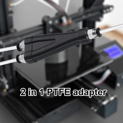 2-in-1 PTFE Adapter for Bambu Lab, Premium Tubing Connectors Feeding Modules Filament Tube Expansion Port Fit for P1S/P1C/X1C/X1E 3D Printer Accessories in Saudi Arabia