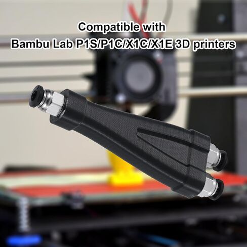 2-in-1 PTFE Adapter for Bambu Lab, Premium Tubing Connectors Feeding Modules Filament Tube Expansion Port Fit for P1S/P1C/X1C/X1E 3D Printer Accessories in Saudi Arabia