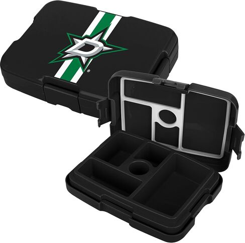 FOCO NHL Unisex-Adult Officially Licensed Team Color Stripe Primary Logo Hockey Leak Proof 5 Compartment Bento Lunch Box - Boston Bruins in Kuwait