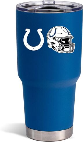 The Memory Company Officially Licensed NFL 30oz Insulated Stainless Steel Tumbler - Double Wall Vacuum Sealed Travel Mug with Built-In Bottle Opener, Leak-Proof Lid, Game Day Essential in Saudi Arabia