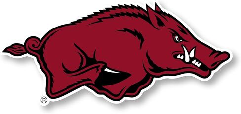 Arkansas Razorbacks Team Sports Team Jumbo Mascot Vinyl Secal Sticker منتج جماعي مرخص رسميًا in Kuwait