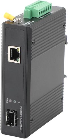 2pcs Gigabit Industrial Poe Switch- 1 منفذ SFP إلى 1 POE 10/100/1000M مفتاح شبكة Ethernet مع 1PAIR SFP MODULE-LC 3KM ، سطح المكتب/DIN RAIL. in Saudi Arabia