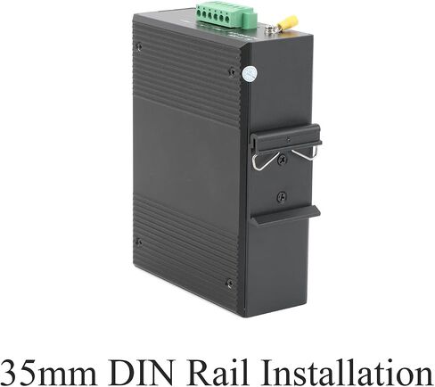 2PCS Gigabit Industrial POE Switch- 1 SFP Port to 8 PJ45 10/100/1000M Ethernet Network Switch with Module, Desktop/Din Rail Mount, Plug & Play in Saudi Arabia