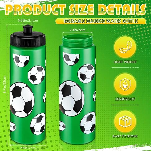 Water Bottle Bulk 20 oz Sports Ball Cup Accessories Reusable Sports Squeeze Water Bottle for Party Favor Players Lovers Team Gifts Gym for Most Bike Cage in Saudi Arabia
