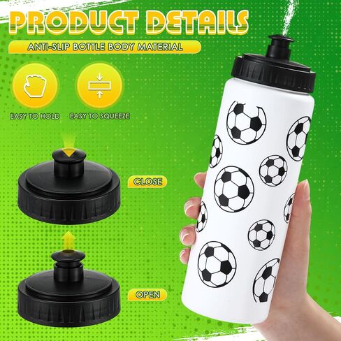 Water Bottle Bulk 20 oz Sports Ball Cup Accessories Reusable Sports Squeeze Water Bottle for Party Favor Players Lovers Team Gifts Gym for Most Bike Cage in Saudi Arabia