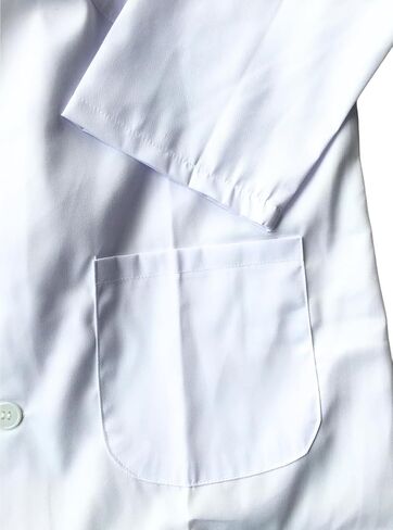Professional Lab Coat White for Men Women Unisex Medical Labcoat Doctor Nurse Med Laboratory Coat in Saudi Arabia