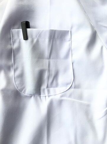 Professional Lab Coat White for Men Women Unisex Medical Labcoat Doctor Nurse Med Laboratory Coat in Saudi Arabia
