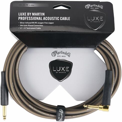 Luxe by Martin® Guitar Cable - كابل صوتي متميز | نغمة غنية ، انخفاض السعة والأداء الهادئ | تصميم مرن ودائم مع ضمان مدى الحياة in Saudi Arabia
