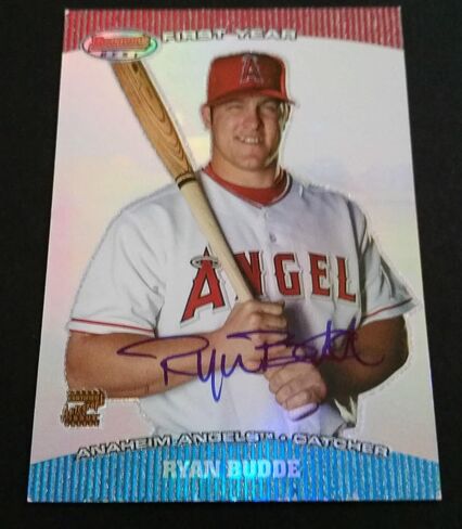 Ryan Budde Angels 2004 Bowman Best Topps Certified Authoritic Autograph JG3 - MLB Motophaged Cardsball Cards in Saudi Arabia