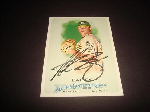 Andrew Bailey Athletics 2010 Allen & Ginter #86 تم توقيعه على التوقيع الأصيل 920 - بطاقات البيسبول الموقعة MLB in Saudi Arabia