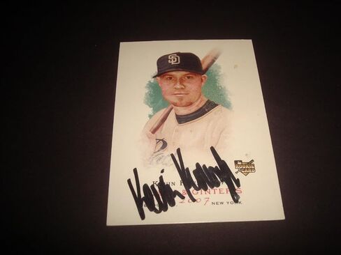 Kevin Kouzmanoff Padres 2007 Allen & Ginter #36 Signed Authentic Autograph 920 - MLB Autographed Baseball Cards in Saudi Arabia