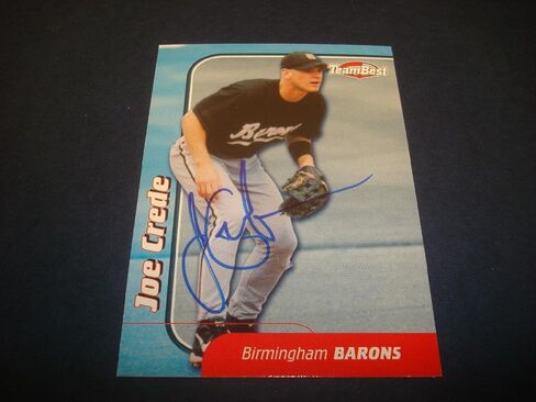 Joe Crede 1999 Team Best #13 Barons Sox Signed Authentic Autograph Card TD - Autographed Baseball Cards in Saudi Arabia
