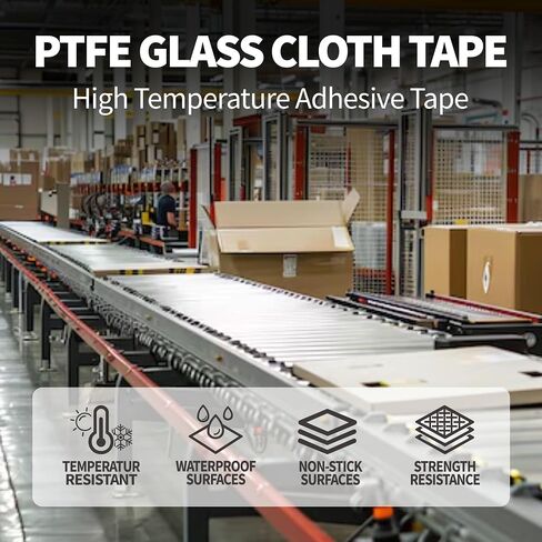 Teflon Tape High Temperature PTFE 2-inch x 33 Feet x 0.18mm for Vacuum Sealer, Food Packaging, Industrial Use in Saudi Arabia