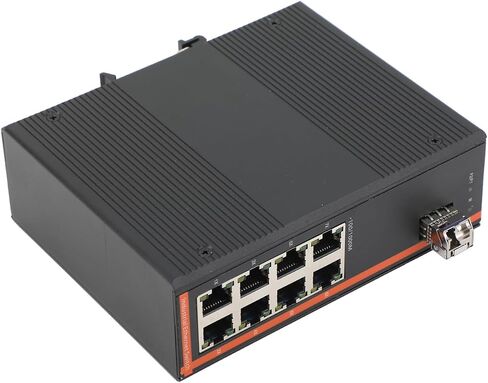 مفتاح الشبكة الصناعية Gigabit Ethernet الألياف الضوئية - 1SFP إلى 8 RJ45 ، مع 1PCS SFP Moudle -2lc 550m ، 10/100/1000M ، IP40 ، DIN Rail Mount in Kuwait
