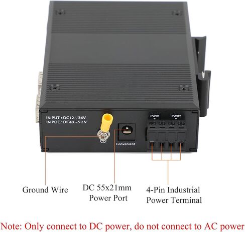 مفتاح الشبكة الصناعية Gigabit Ethernet الألياف الضوئية - 2SFP إلى 4 RJ45 ، مع 1PCS SFP Moudle -2lc 2km ، 10/100/1000M ، IP40 ، DIN Rail Mount in Saudi Arabia
