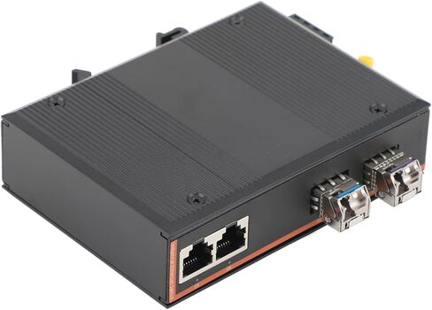 مفتاح الشبكة الصناعية Gigabit Ethernet الألياف الضوئية - 2SFP إلى 2 RJ45 ، مع 1PAIR SFP Moudle -SC 3km ، 10/100/1000M ، IP40 ، DIN Rail Mount in Kuwait