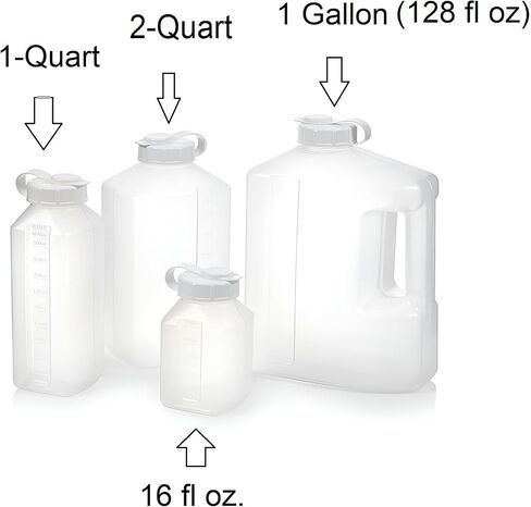 2-Quart (64 fl. oz) Water Bottle Refrigerator Shaker, Pitcher, Engraved Measurements, Mixer Bottle, Leak Resistance, Dishwasher Safe, BPA Free, with Easy-Pour Spout (2-PACK) in Saudi Arabia