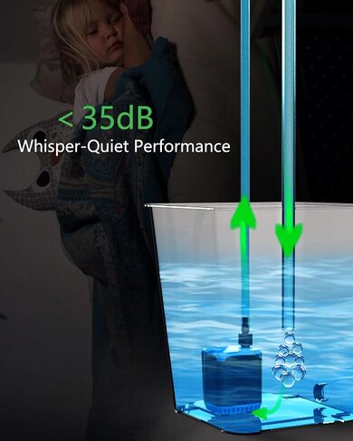 Proots 52GPH System System Mini Mini Pump-5-12V DC Ultra Quiet for Aquariums ، Hoep-ins in Kuwait