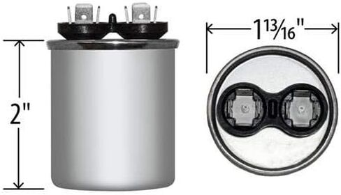 Carrier P291-4004R - 40 uF MFD x 440 VAC Genteq Replacement Capacitor Round # C440R / 25L501 in Saudi Arabia