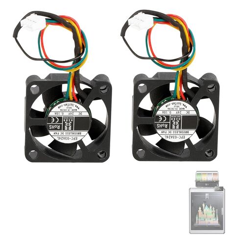 CREALITY الرسمية K2 PLUS HEATBREAK FAN 2PCS مروحة تبريد الحلق ل CREALITY K2 PLUS COMBO 3D الطابعة (حزمة 2) in Kuwait