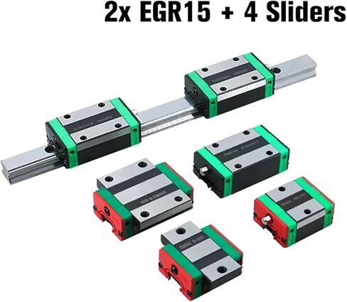 2pcs 15mm Egr15 200mm 1000mm دليل خط خطي منخفض للسكك الحديدية + 4pcs Egh15ca Egh15sa Egw15cc egw15sc كتلة (4pc egw15sc 2 rails ، 600 ملم) in Kuwait