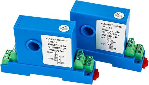 جهاز الإرسال الحالي AC DC 0-10A 0-20A 0-50A 0-150A المستشعر الحالي 4-20MA 0-10V 0-5V RS485 RELAY AC DC Current Transducer (15mm ، AC 0-20A_OUTPUT RELAY) in Kuwait