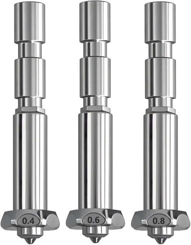 Kobra 3 Max Hotend (0.4mm) New Upgrade with 0.6MM and 0.8MM Quick Change High Flow Integrated Hardened Steel Nozzle Throat Extruder Kit for Anycubic Kobra 3 Max Combo 3D Printer in Saudi Arabia