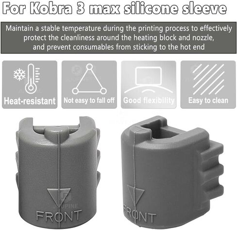 Kobra 3 Max Hotend (0.4mm) New Upgrade with 0.6MM and 0.8MM Quick Change High Flow Integrated Hardened Steel Nozzle Throat Extruder Kit for Anycubic Kobra 3 Max Combo 3D Printer in Saudi Arabia