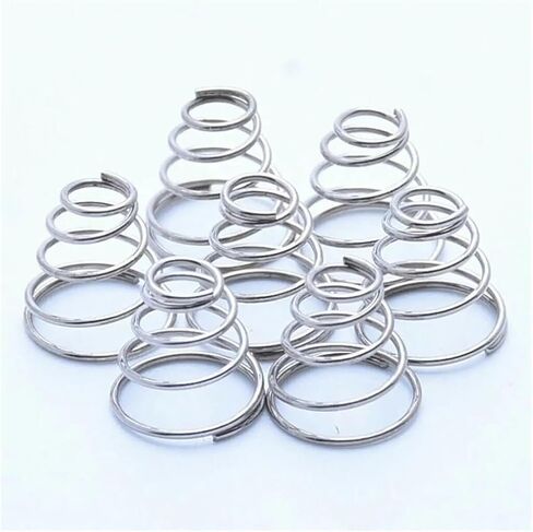 Compression Spring 10pcs Stainless Steel Metal OEM Return Spring Coil Conical Tower Conical Spring(10pcs 0.4 * 7-11 * 12mm) in Saudi Arabia