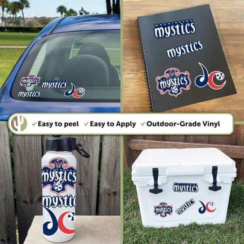 Desert Cactus Washington Mystics Sticker WNBA جمعية كرة السلة الوطنية للسيدات للسيدات مرخصة رسميًا في فينيل صائق شارات المحمول. in Saudi Arabia