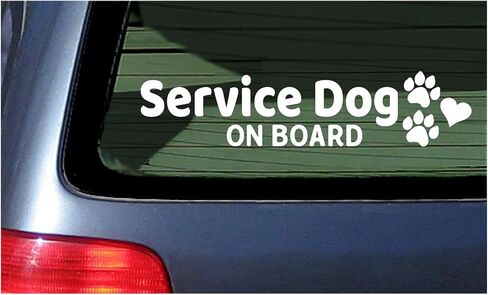 خدمة الكلب على متن النافذة البيضاء فينيل يموت قطع ملصق ملصق شاحنة السيارة in Kuwait