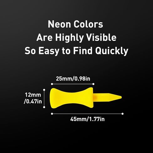 Plastic Golf Castle Tees Step Down Value 200 Count, Unbreakable Mixed or Same Height 1, 1 1/4, 2 3/4, 2 1/4, 2, 1 3/4, 1 1/2 Inch Length Colorful Pack for Practice in Kuwait