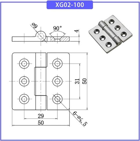 304 XG02-100 يتم استخدام الفولاذ المقاوم للصدأ كمفصلة الحمل 1pcs in Saudi Arabia