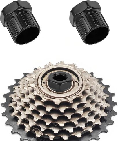 6pcs Bike Cassette Removal Tool, Mountain Bike Cassette Removal Tool Easy to Install Sprocket Lockring Chain Whip Accessory for Repairing Bicycle Freehub in Saudi Arabia