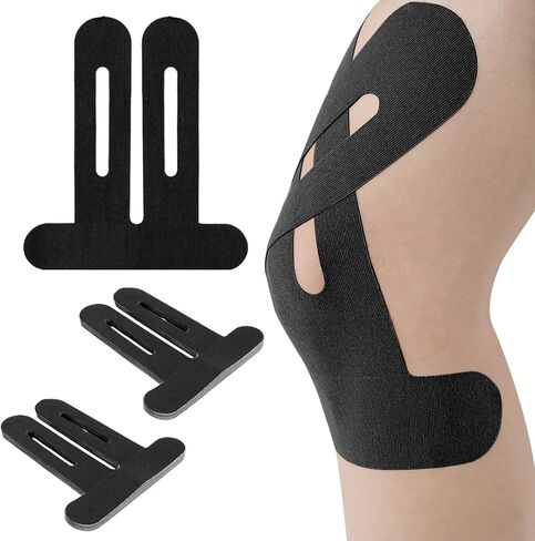 10pcs شريط علم الحركة للركبتين ، شرائط الشريط الحركية الشريط المسبق لدعم الركبة والاستقرار ، شريط رياضي مرن مقاوم للماء للتخفيف من الألم ، شريط رياضي للعضلات والمفصل ، البيج. in Kuwait