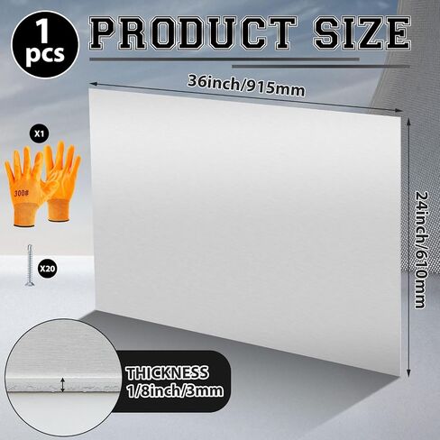 0.125 "× 24" × 36 "ورقة الألومنيوم 5052-H32 مع فيلم واقٍ ، ولوحة ألومنيوم مستطيل قابلة لحمل قابلة لليلحش مع 20 جهاز كمبيوتر الشخصي والقفازات العاملة للافتات الصناعية النماذج DIY Craft in Saudi Arabia