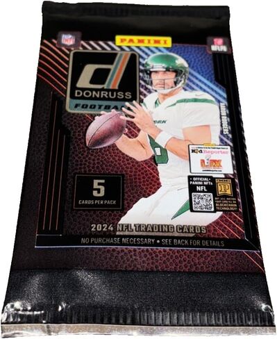 2024 Panini Donruss Football Gravity Trading Card Pack (1 Gravity Feed-Exclusive Base Press Proof Yellow أو تقييم الصاعد الصاعد دليل أصفر لكل عبوة) in Saudi Arabia