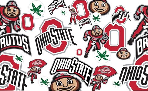 Tervis مصنوع في الولايات المتحدة الأمريكية مزدوجة المسافرين في ولاية أوهايو Buckeyes كوب تومل معزول يحافظ على المشروبات الباردة والساخنة ، 10 أوقية متموج ، في كل مكان in Saudi Arabia