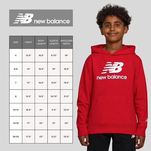 New Balance Boys Hoodie 2-Pack-Premium Comfy Cotton Plended Fleece Pullover Hoodies للأطفال in Saudi Arabia