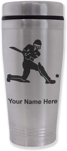 LASERGRAM 16OZ MOGUTER MUG ، Player Cricket ، شملت نقش شخصي in Kuwait
