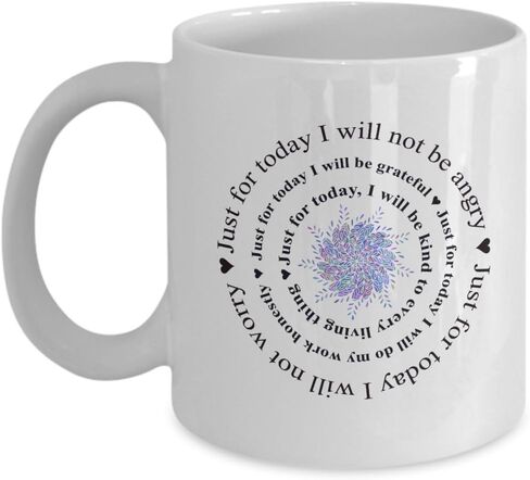 Reiki Prayer Coffee Mug Gift 5 Principles of Reiki Gift Coffee Mug Positive Mantra Mandala Gift Cup in Saudi Arabia