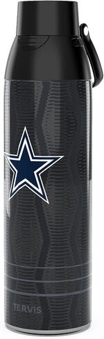 Tervis Venture Water Bottle NFL® Dallas Cowboys - Full Speed Triple Walled Insulated Tumbler Travel Cup Keeps Drinks Cold & Hot, 26oz, Stainless Steel in Saudi Arabia