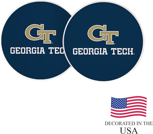 Desert Cactus Georgia Tech University Caraster Juster Yellow Jackets GT Institute of Technolbs Extorbbent Sandstons Custer Coasters مجموعة من 2 (تصميم A) in Saudi Arabia