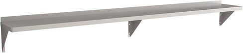 16 مقياس الفولاذ المقاوم للصدأ 18 "× 84" رف الجدار الثقيل in Kuwait