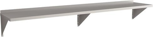16 مقياس الفولاذ المقاوم للصدأ 18 "× 84" رف الجدار الثقيل in Kuwait