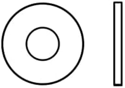 3/16" Zinc USS Flat Washer Plated Steel - 100 Pack in Saudi Arabia