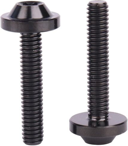 4Pcs Titanium Bolt M4x10 15 20mm Button Torx Head Screw for Bicycle Motorcycle (Black, M4x20mm) in Kuwait